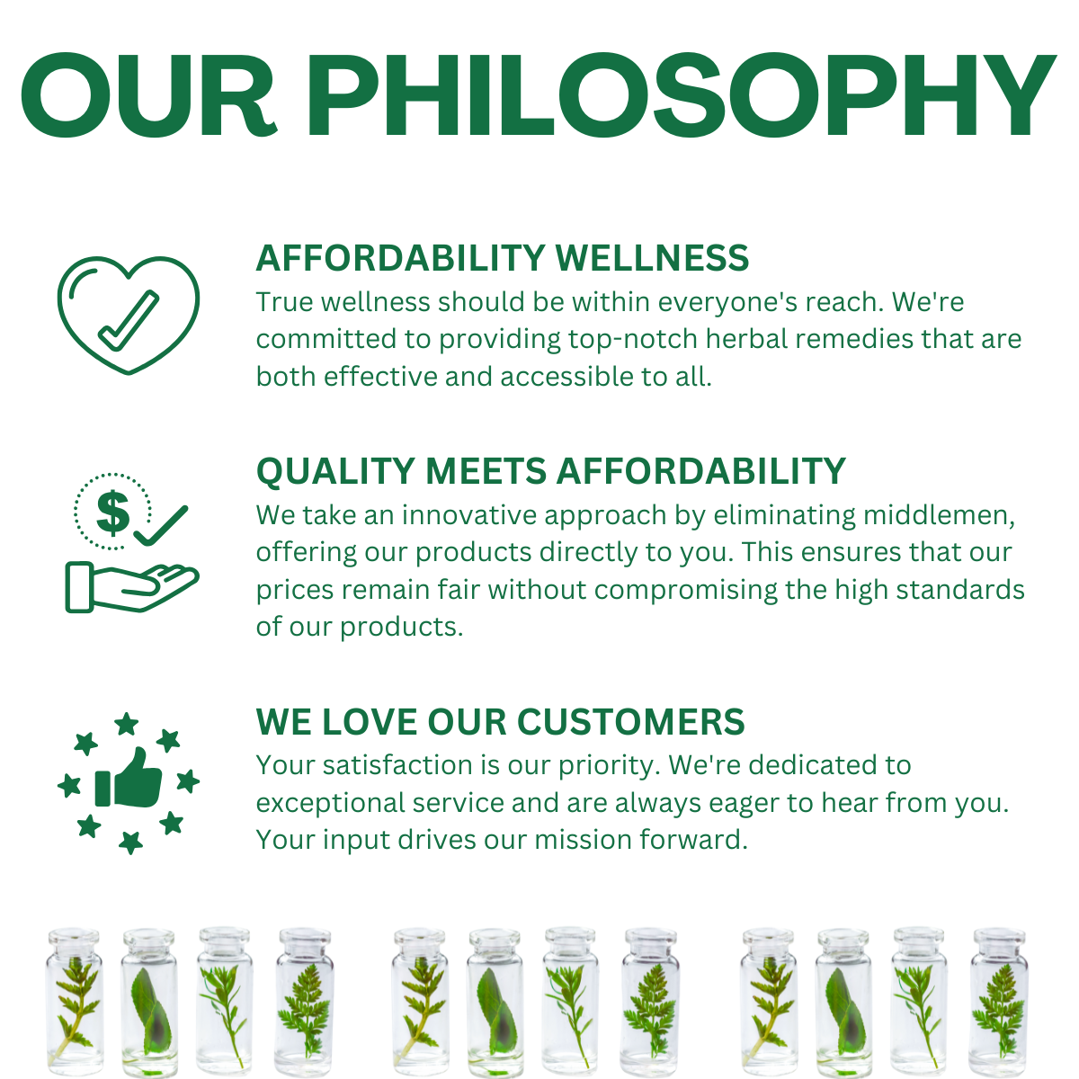 Philosophy: affordability, quality, love | Herb Terra