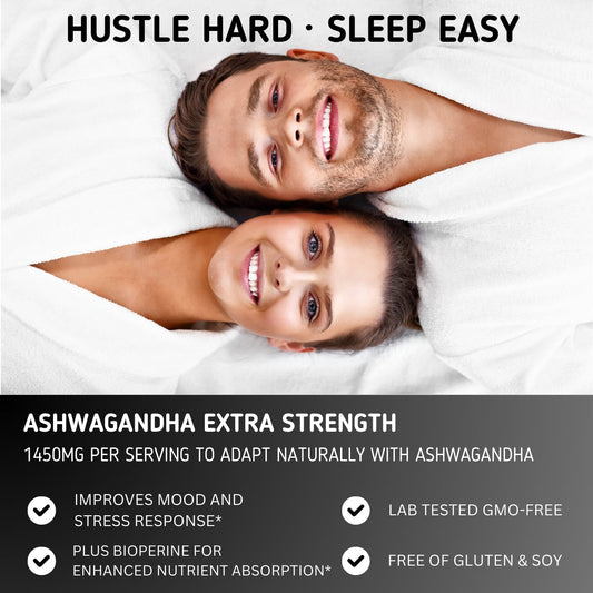 Ashwagandha for stress relief ad.| Herb Terra