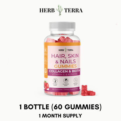 Hair, Skin & Nail Gummies – 1 Bottle