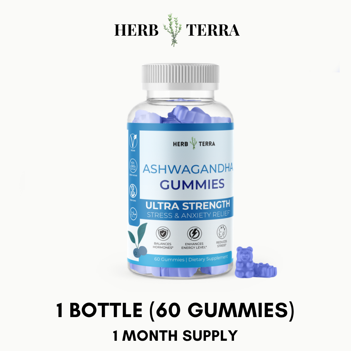 Ashwagandha Gummies – 1 Bottle