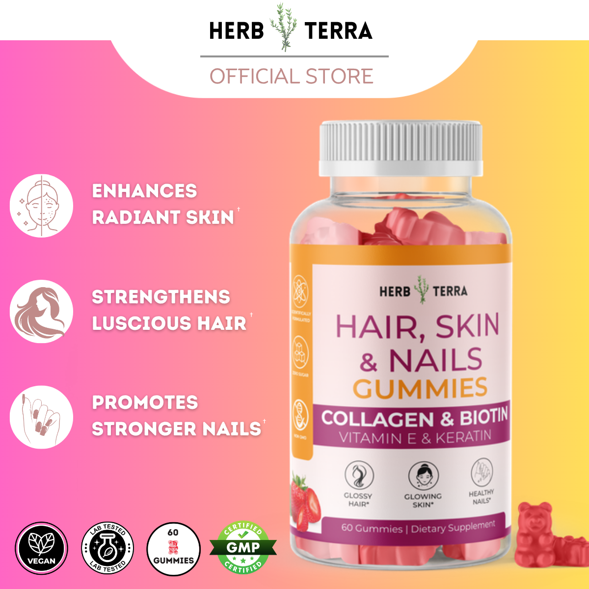 Hair, Skin & Nail Gummies – image 3
