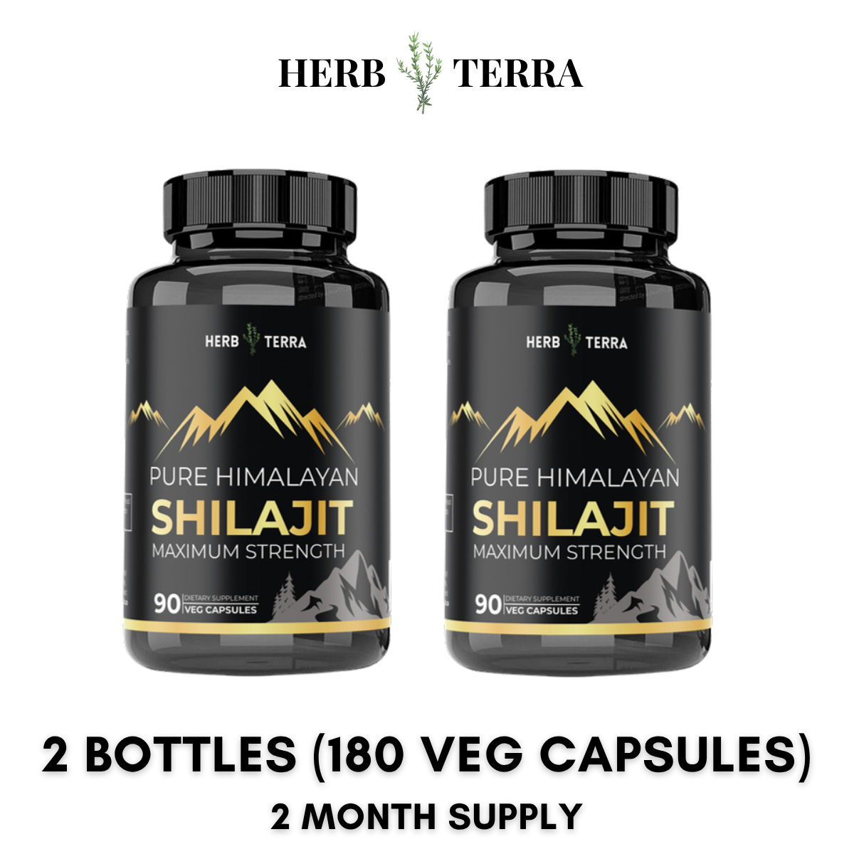 Himalayan Shilajit Capsules – 2 Bottles