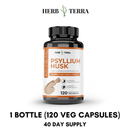 Psyllium Husk Capsules – 1 Bottle