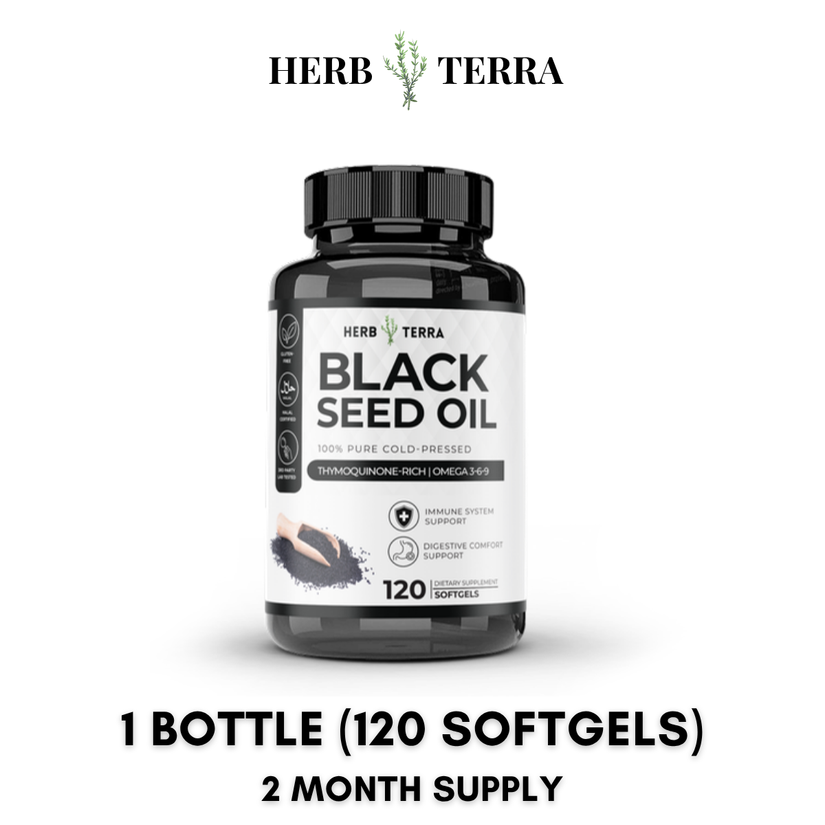Black Seed Oil Capsules 1000mg – 1 Bottle