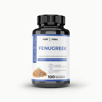 Fenugreek 900mg, Non-GMO, 100 Vegan Capsules