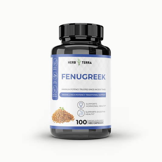 Fenugreek 900mg — Non-GMO, 100 Vegan Capsules