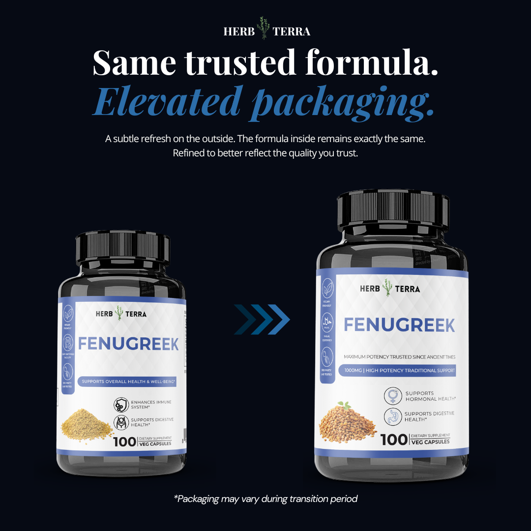 Fenugreek 900mg, Non-GMO, 100 Vegan Capsules