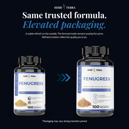 Fenugreek 900mg, Non-GMO, 100 Vegan Capsules