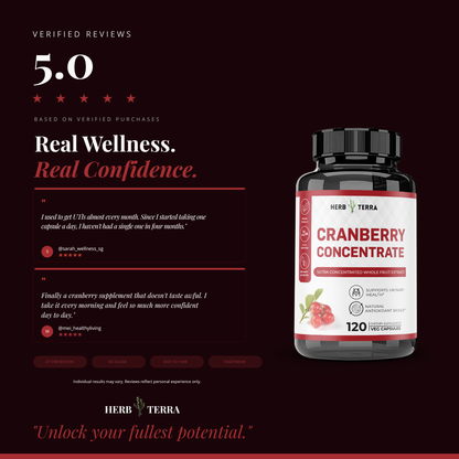 Cranberry Extract | Urinary Health | 120 Capsules