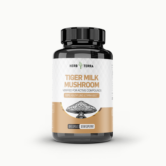 Tiger Milk Mushroom 虎乳芝 | 80 Capsules | (Lignosus Rhino)