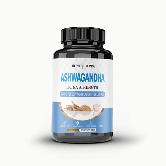 Ashwagandha Capsules 1450mg - Stress & Anxiety Relief