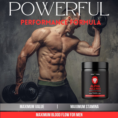 Muscular man with Alpha Male Max.| Herb Terra