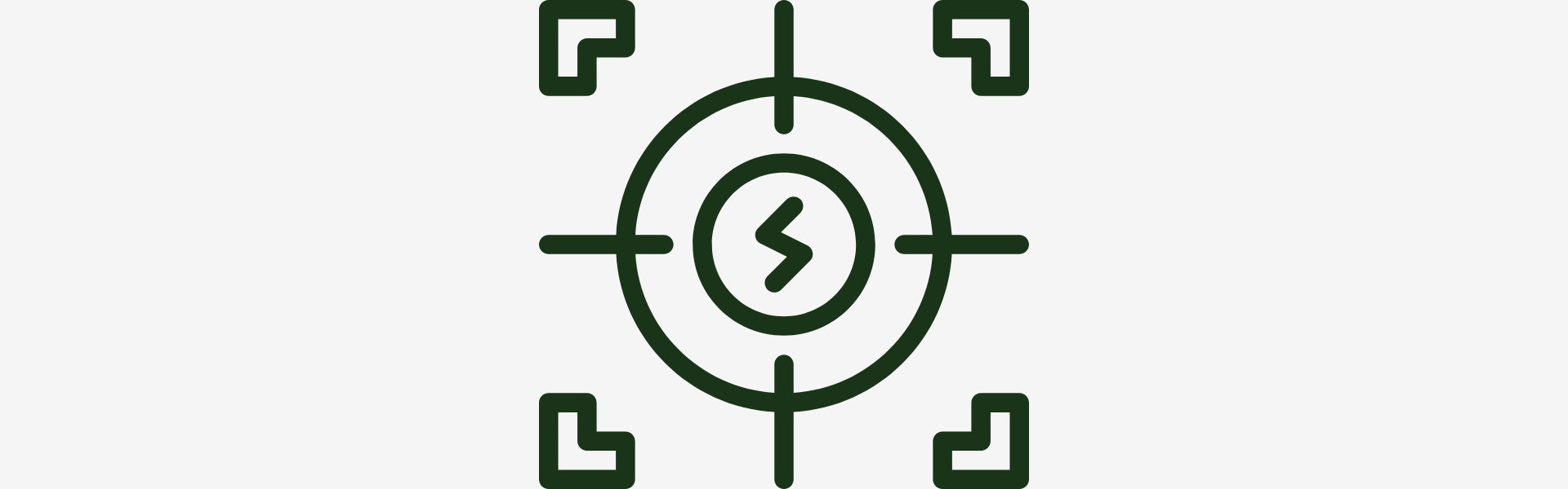 Focus/target icon with crosshairs and S-shape.| Herb Terra