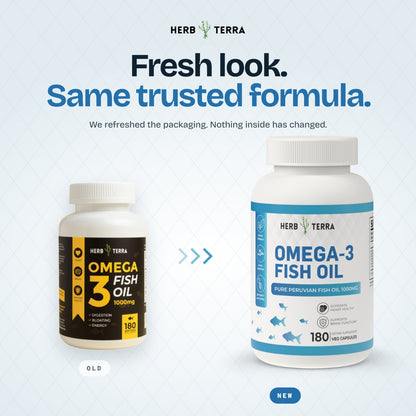 Omega 3 Fish Oil (180ct) - 1000mg