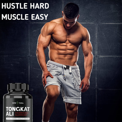 Tongkat Ali Root Extract | 120 Capsules | Natural Hormonal Support