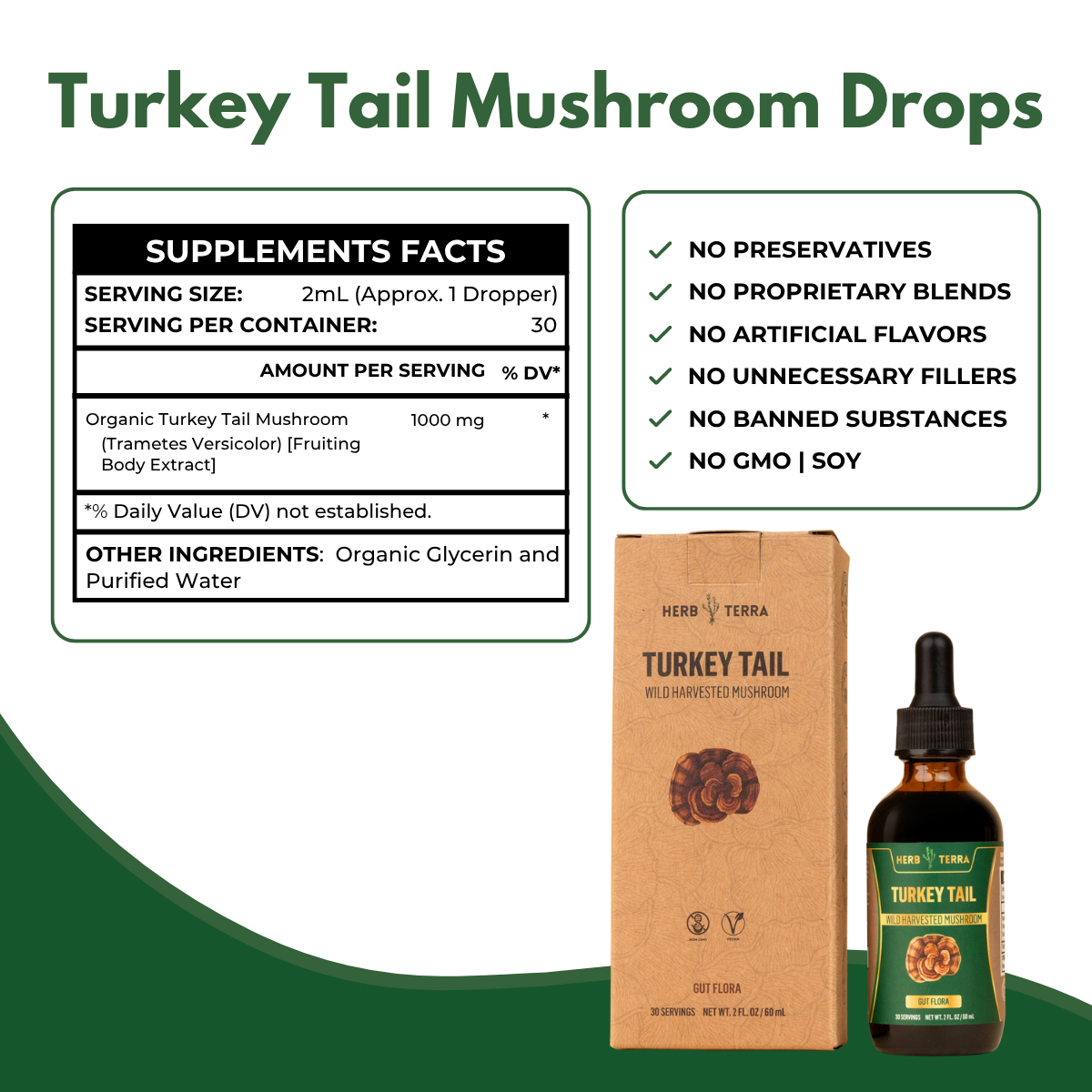 Turkey Tail Mushroom Drops